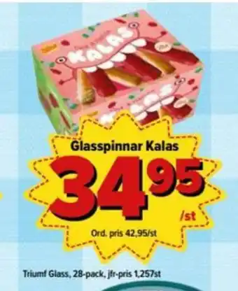 Triumf Glasspinnar Kalas 28-pack