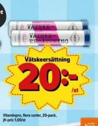 Vitaminpro Vätskeersättning 20-pack
