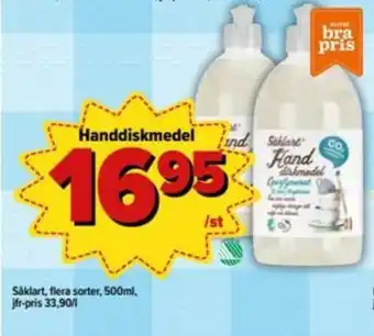 Östenssons Såklart Handdiskmedel 500ml erbjuda