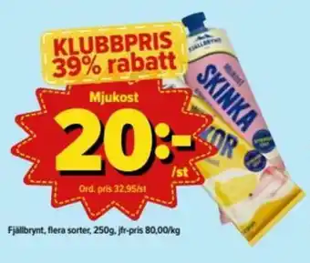 Fjällbrynt Mjukost 250g