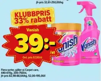 Östenssons Vanish 440-470g, 200-750ml erbjuda