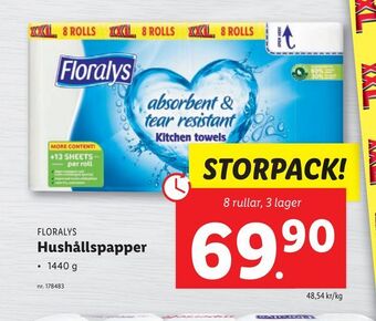 Lidl Hushållspapper erbjuda