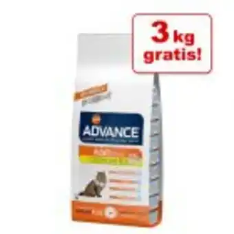 Zooplus 12 + 3 kg på köpet! 15 kg advance torrfoder katt erbjuda