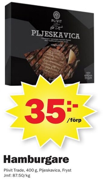 Pekås Hamburgare erbjuda