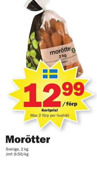 Pekås Morötter erbjuda