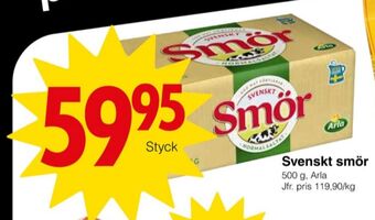 Matöppet Svenskt smör erbjuda