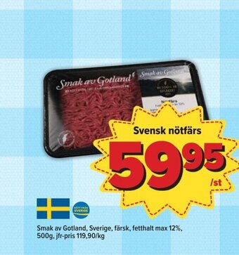 Östenssons Svensk Nötfärs erbjuda