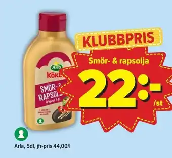 Östenssons Smör -& rapsolja Arla erbjuda