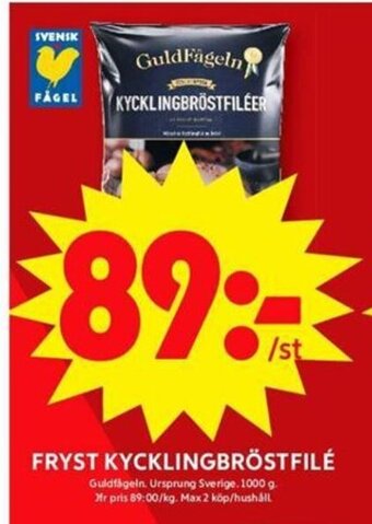 ICA Maxi Fryst Kycklingbröstfilé erbjuda