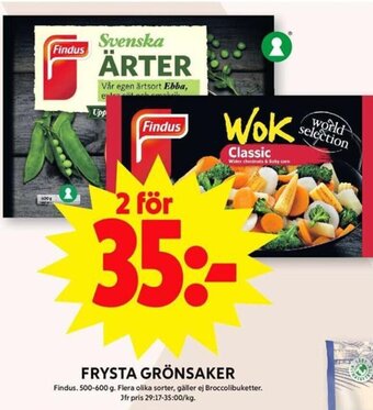 ICA Maxi Frysta Grönsaker erbjuda