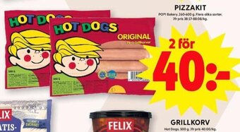ICA Maxi Grillkorv erbjuda
