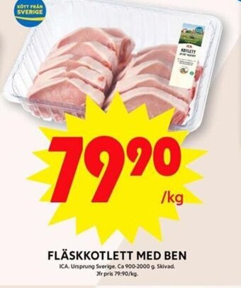 Fläskkotlett Med Ben