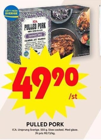 ICA Maxi Pulled Pork erbjuda