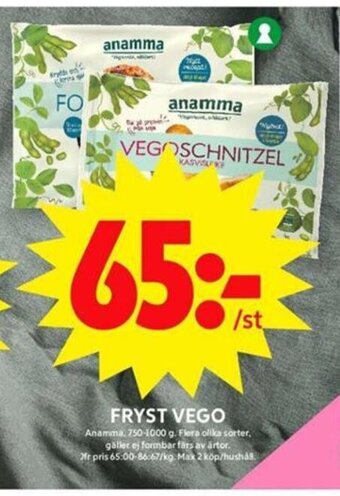 ICA Maxi Fryst Vego erbjuda