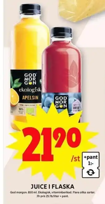 ICA Maxi Juice i Flaska erbjuda