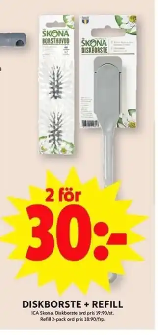 ICA Maxi Diskborste + Refill erbjuda