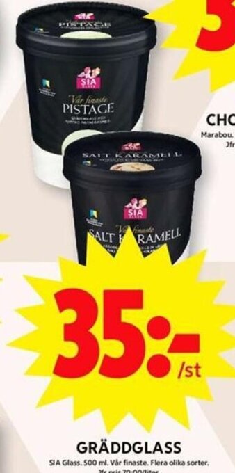 ICA Maxi Gräddglass erbjuda