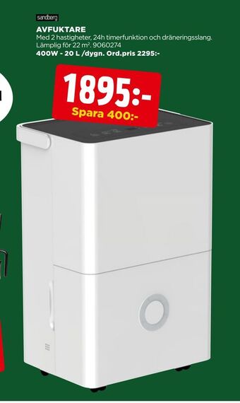 Jem&Fix Avfuktare erbjuda