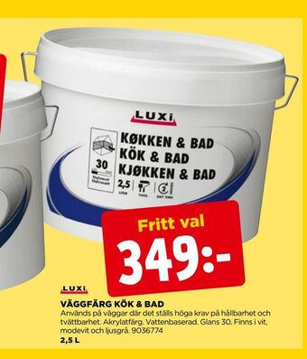 Jem&Fix Väggfärg kök & bad erbjuda