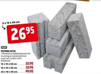 Jem&Fix Murblock erbjuda