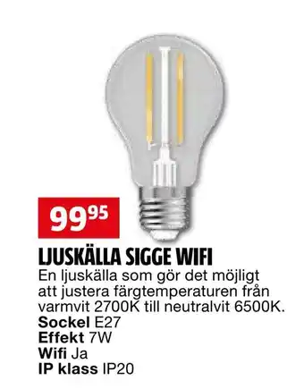 Bauhaus Ljuskälla sigge wifi erbjuda
