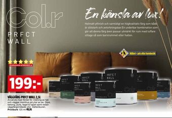 Bauhaus Väggfärg prfct wall 2,5l erbjuda