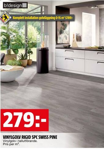 Bauhaus Vinylgolv rigid spc swiss pine erbjuda