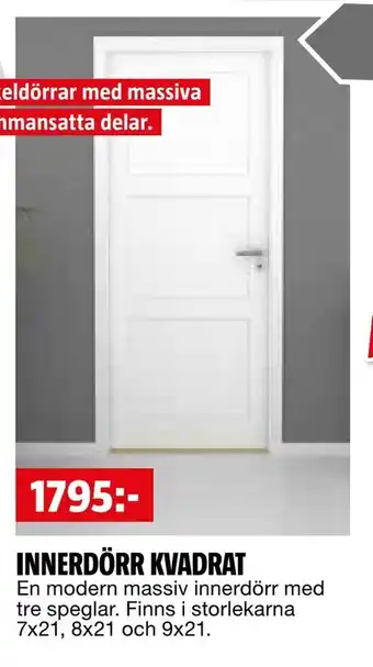 Innerdörr kvadrat