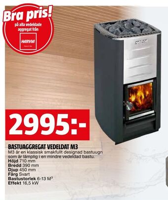 Bauhaus Bastuaggregat vedeldat m3 erbjuda