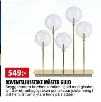 Bauhaus Adventsljusstake mäster guld erbjuda