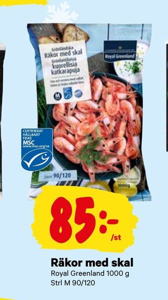 City Gross Räkor med skal erbjuda
