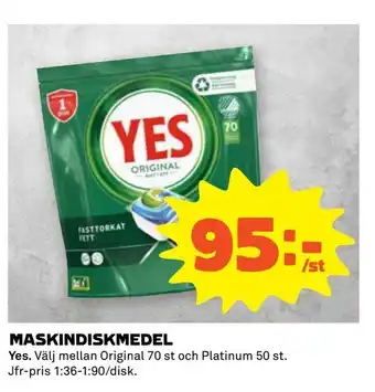 Coop Extra Maskindiskmedel erbjuda