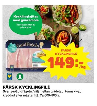 Coop Extra Färsk kycklingfilé erbjuda