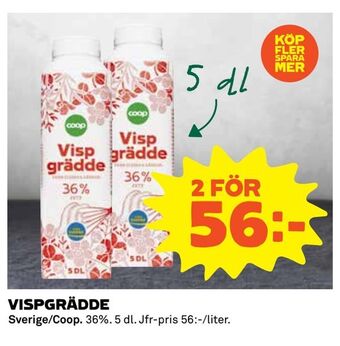 Coop Extra Vispgrädde erbjuda