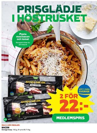 Coop Extra Bacon erbjuda