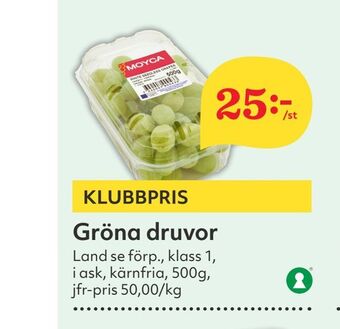 Hemköp Gröna druvor erbjuda