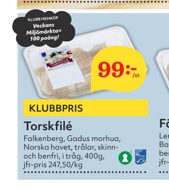 Hemköp Torskfilé erbjuda