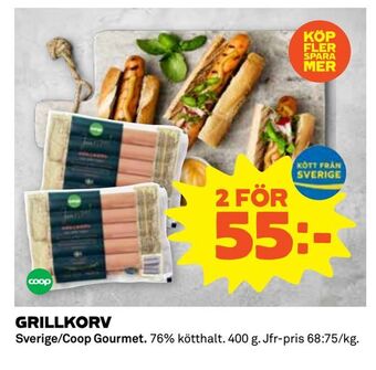 Coop Extra Grillkorv erbjuda