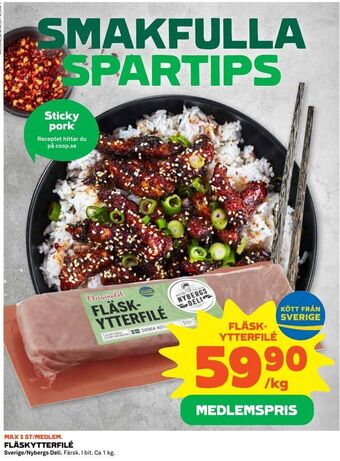 Coop Extra Fläskytterfilé erbjuda