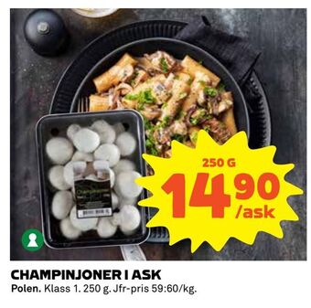 Coop Extra Champinjoner i ask erbjuda