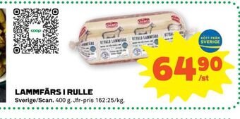 Stora Coop Lammfärs i rulle erbjuda