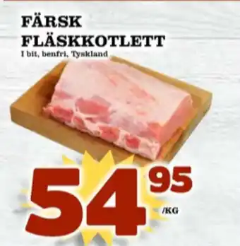 Matdax Kronfågel fläskkotlett erbjuda