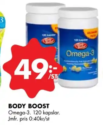 ÖoB Body boost fiskolja erbjuda