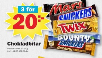 Pekås Mars chokladbar erbjuda