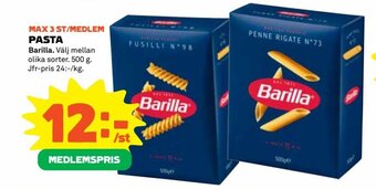 Coop Pasta Barilla erbjuda