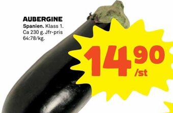 Coop Aubergine erbjuda