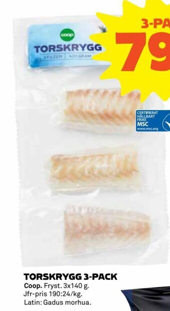 Coop Torskrygg 3 -Pack erbjuda