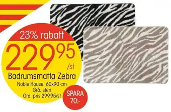 EKO Badrumsmatta zebra erbjuda