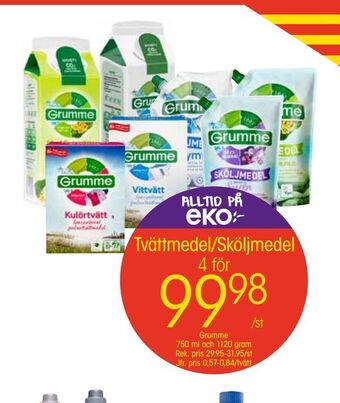 EKO Tvättmedel/sköljmedel erbjuda