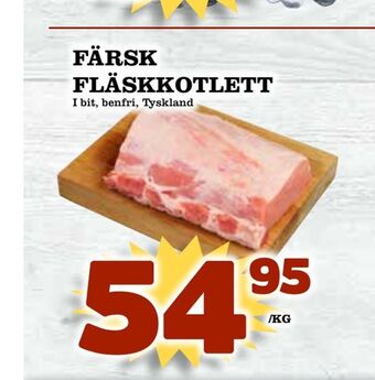 Matdax Färsk fläskkotlett erbjuda